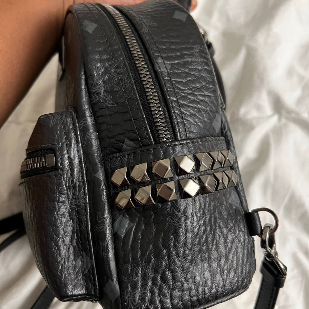 Stark Bebe Boo Side Studs Backpack In Visetos - Picture 4 of 11